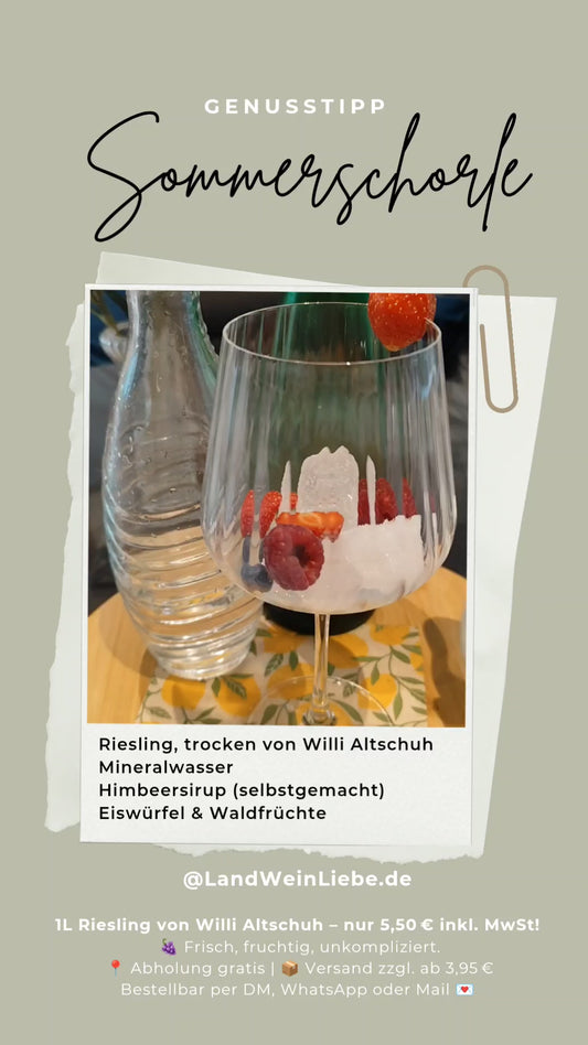Riesling - Mehr Frische. Mehr Spritz. Mehr gute Laune.